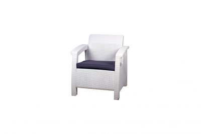 Аренда (прокат) кресло ротанг белого цвета по 350 грн/сутки