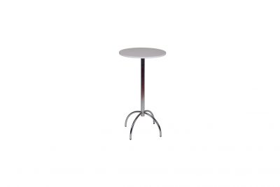 Оренда (прокат) стіл барний з білою стільницею на хромованій нозі по 180 грн/добу