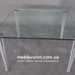 Прокат стіл скляний d 80*80 Кавовий Київ