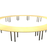 Аренда (прокат) стол круглый переговорный   по 1000 грн/сутки/секция