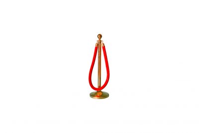 Аренда ( прокат ) столбик золотой оградительный с красными бархатными канатиками по 150 грн/сутки