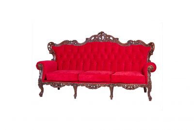Аренда (прокат) диван «Барокко»  красного цвета  по 2000 грн/сутки