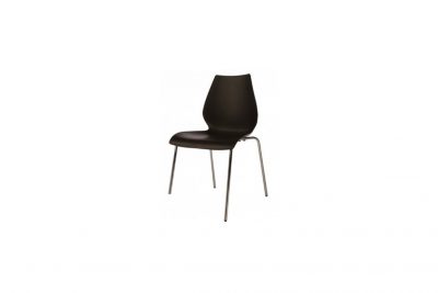 Аренда (прокат) стул «Лили» черного цвета на хромированном каркасе по 100 грн/сутки