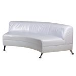 Аренда (прокат) диван полукруглый со спинкой белый 1100 грн/сутки
