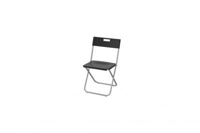 Оренда (прокат) стілець чорний складаний залізний пластмасовий 30 грн / добу